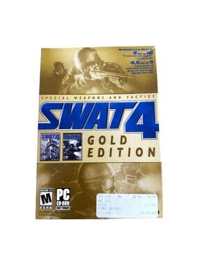 SWAT 4 Gold Edition PC CD-ROM New Sealed Base Game Expansion Pack Sierra
